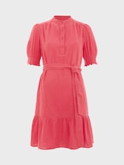 Hobbs Pink 100% Cotton Iza Dress - Image 4 of 4