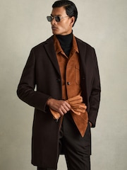 Reiss Tan Iowa Leather Zip-Side Gloves - Image 2 of 3