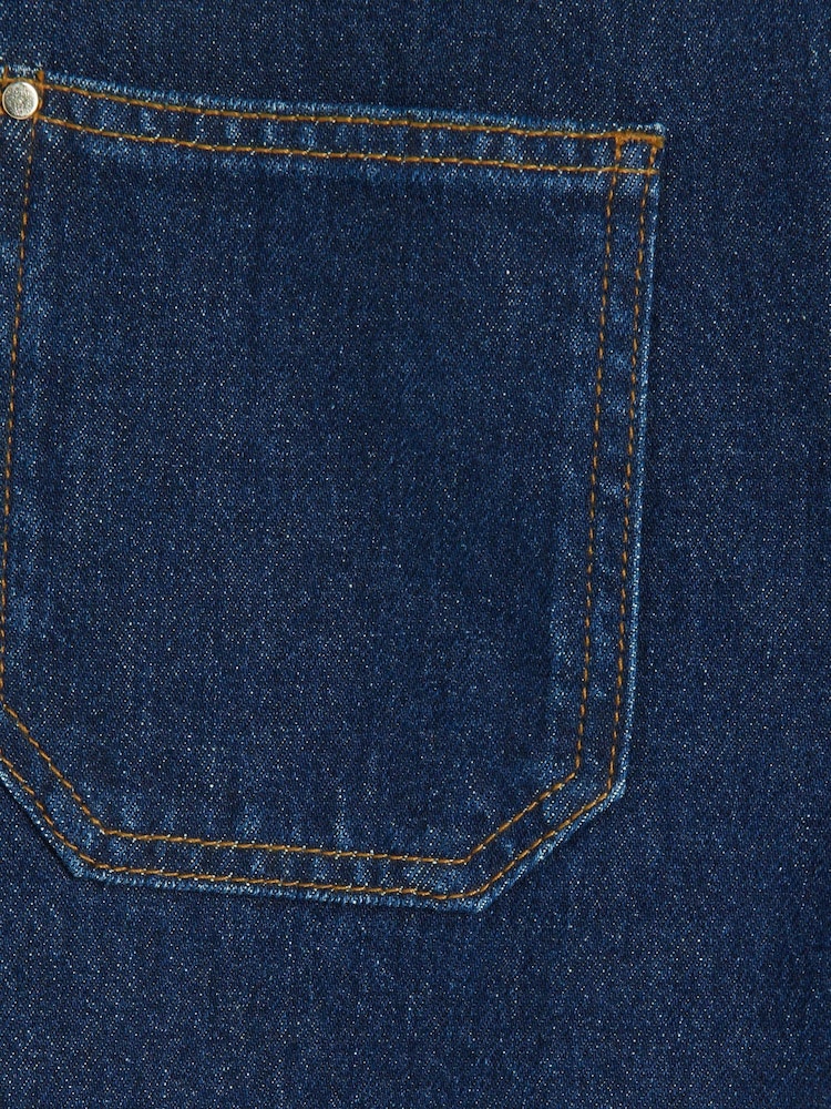 River Island – Cropped-Jeans mit mittelhohem Bund und weitem Bein - Bild 4 von 4