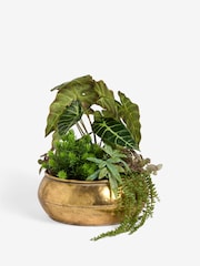 Green Artificial Succulent Arrangement - Image 3 of 4
