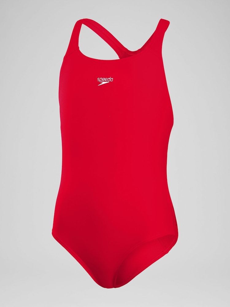 Speedo Red Endurance+ Medalist Swimsuit - Image 1 of 3