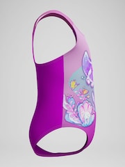 Speedo Purple Digital Printed Swimsuit - Image 2 of 5