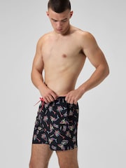 Speedo Orange Print Redondo Edge Volley 16" Shorts - Image 3 of 6