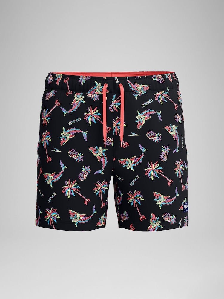 Speedo Orange Print Redondo Edge Volley 16" Shorts - Image 6 of 6