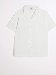 River Island White Boys Seersucker Shirt - Image 1 of 3