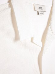 River Island White Boys Seersucker Shirt - Image 2 of 3