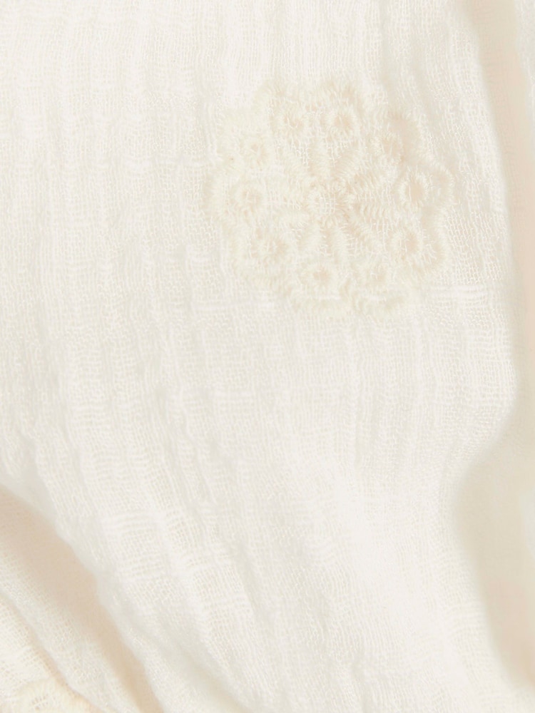 River Island White Girls Boho Bardot Blouse - Image 4 of 4