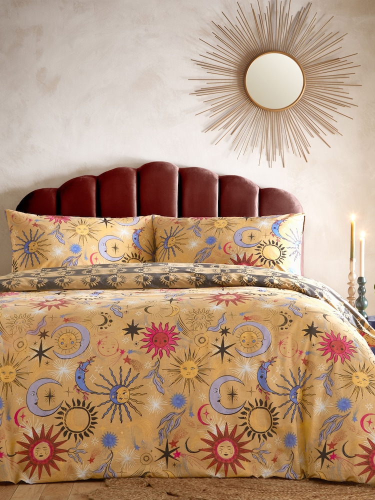 Furn Gold Rust Ethereal Star Celestial Duvet Cover Set - Image 4 of 4