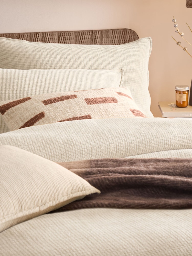 Yard Natural Ribble Washed 100% Cotton Duvet Cover Set - Image 2 of 3 Yard Natural Ribble Washed 100% Cotton Duvet Cover Set - Image 2 of 3
