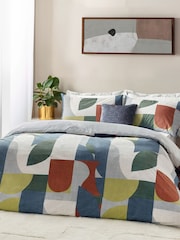 HÖEM Dusk and Bronze Siresa Abstract Geometric Duvet Cover Set - Image 1 of 4