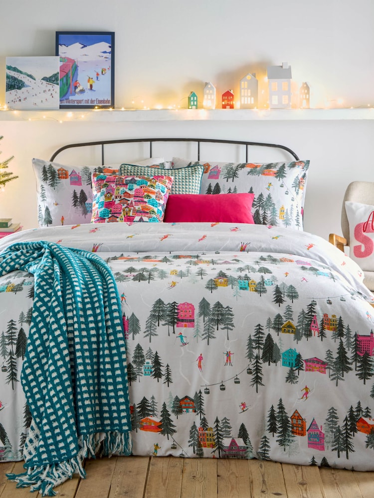Juego de funda nórdica de algodón 100 % con diseño navideño de Furn - Imagen 1 de 4
