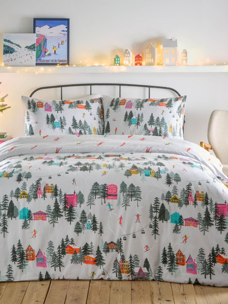 Juego de funda nórdica de algodón 100 % con diseño navideño de Furn - Imagen 2 de 4