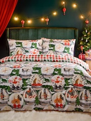 Juego de funda de edredón con diseño navideño de circo de Furn - Imagen 4 de 4