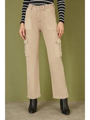 Yumi Stretch Cargo Canvas Stretch Pants - Imagen 2 de 5