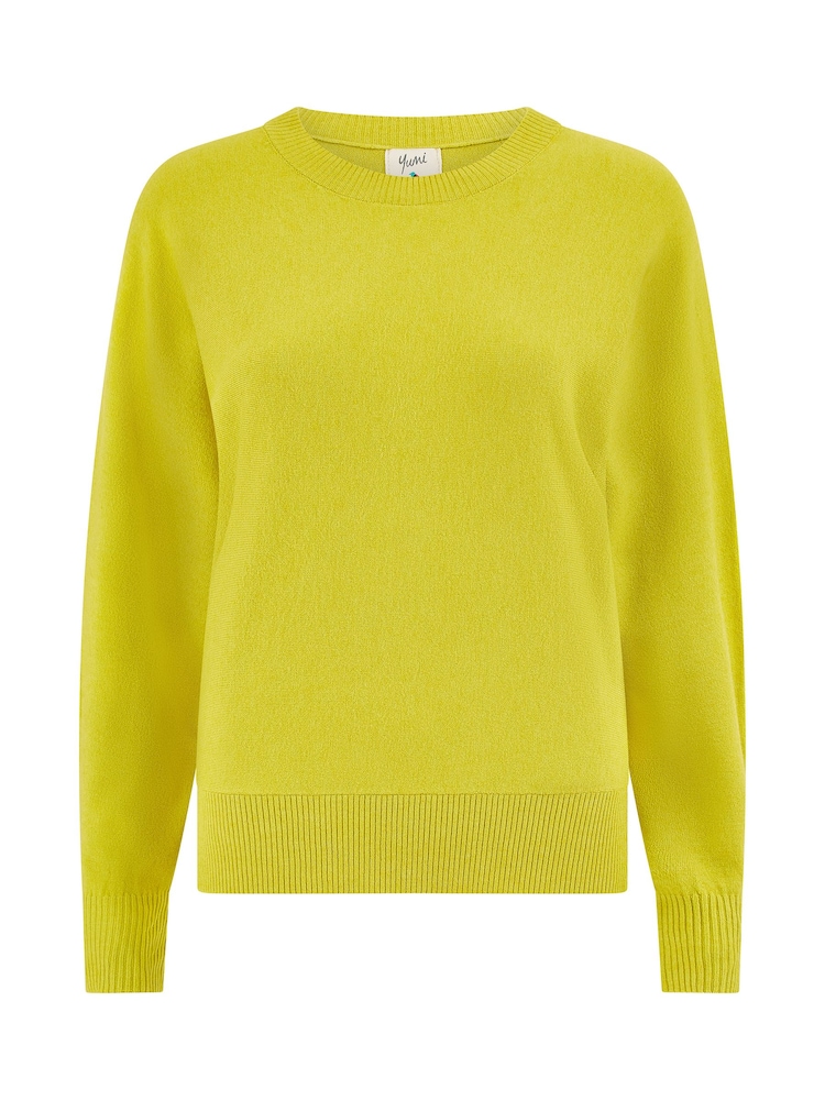 Yumi Green Knitted Batwing Jumper - Image 5 of 5