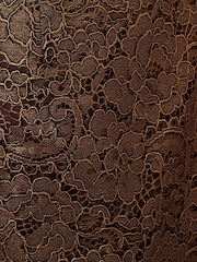 Adrianna by Adrianna Papell Natural Foil Lace Halter Dress - Изображение 7 из 7