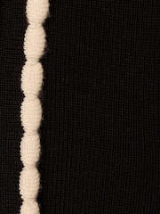 Adrianna Papell Button Front Short Sleeve Sweater With Contrast Collar - Image 7 of 7
