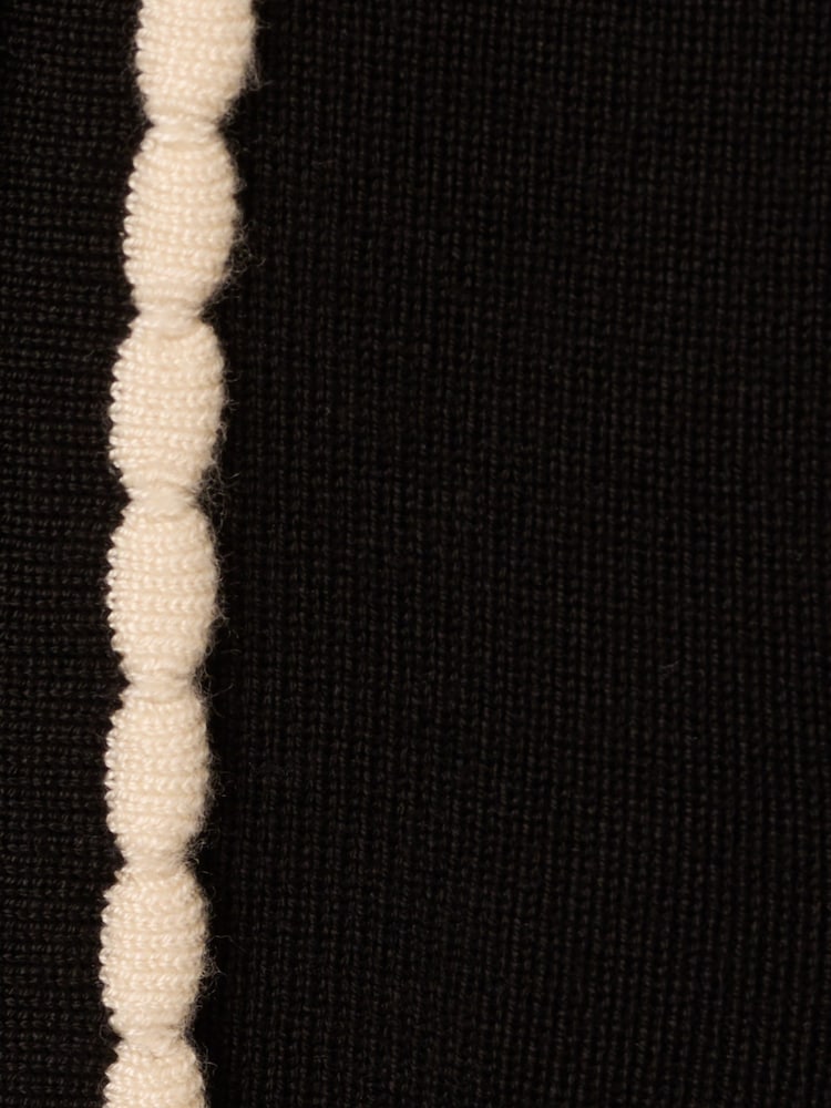 Adrianna Papell Button Front Short Sleeve Sweater With Contrast Collar - Image 7 of 7