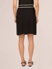 Adrianna Papell Pull On Sweater Black Skirt With Contrast Trim Detail - Image 2 of 7
