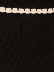 Adrianna Papell Pull On Sweater Black Skirt With Contrast Trim Detail - Image 7 of 7