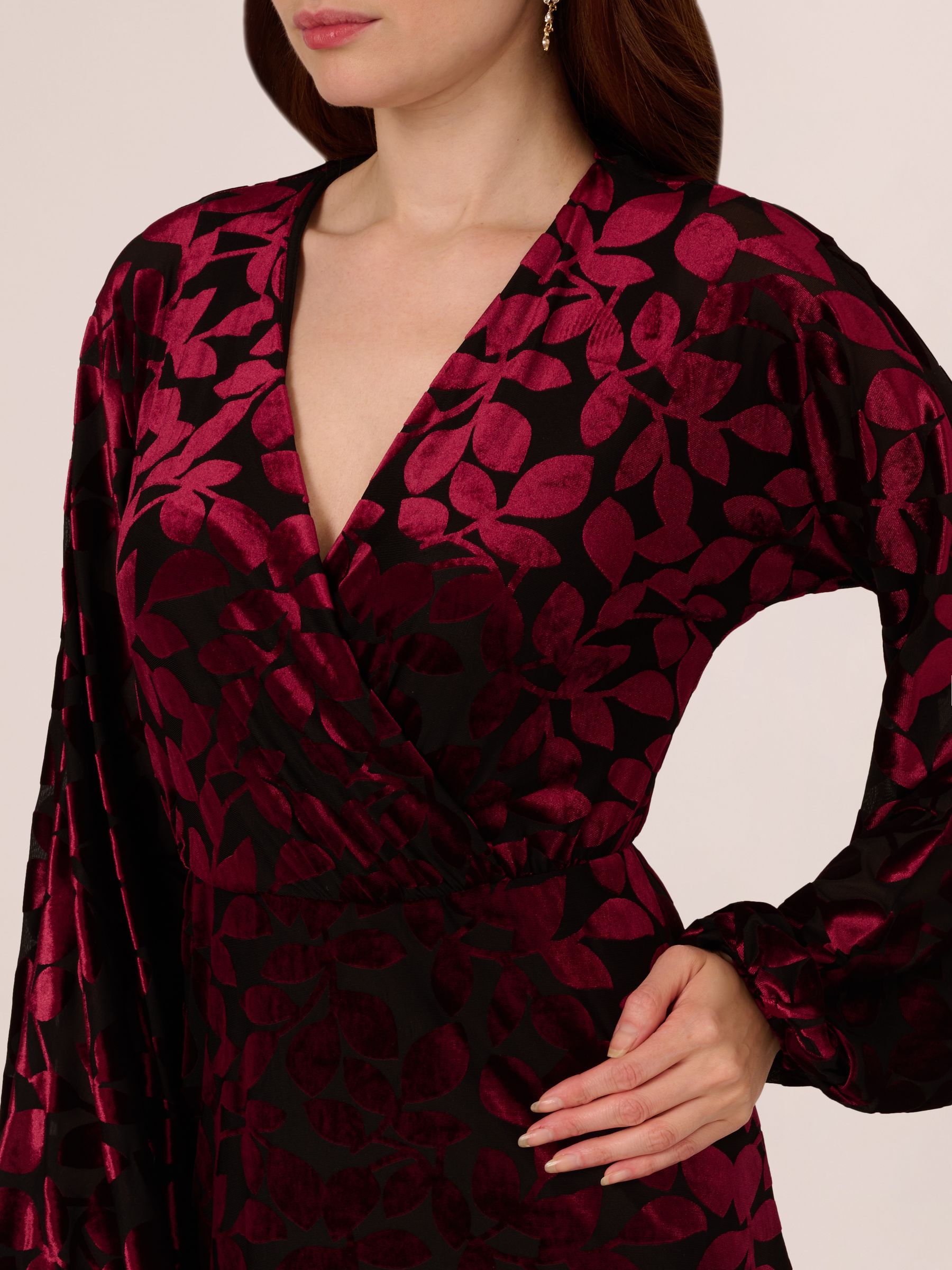 Sancia velvet burnout wrap dress outlet