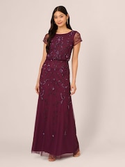 Adrianna Papell Studio Beaded Blouson G Dress - Image 1 of 7