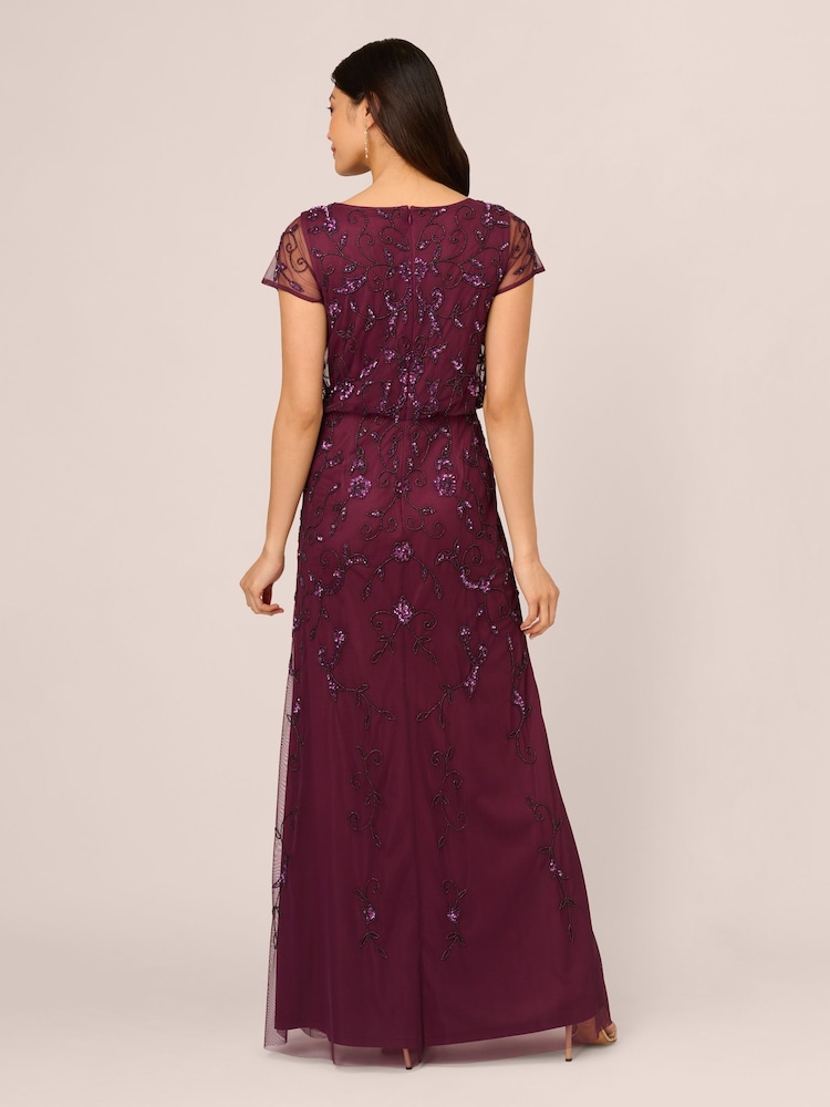 Adrianna Papell Studio Beaded Blouson G Dress - Image 2 of 7