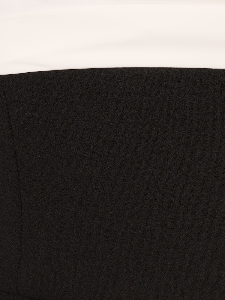 Adrianna by Adrianna Papell Knit Crepe Strapless Black Jumpsuit - Image 7 of 7 Adrianna by Adrianna Papell Knit Crepe Strapless Black Jumpsuit - Image 7 of 7