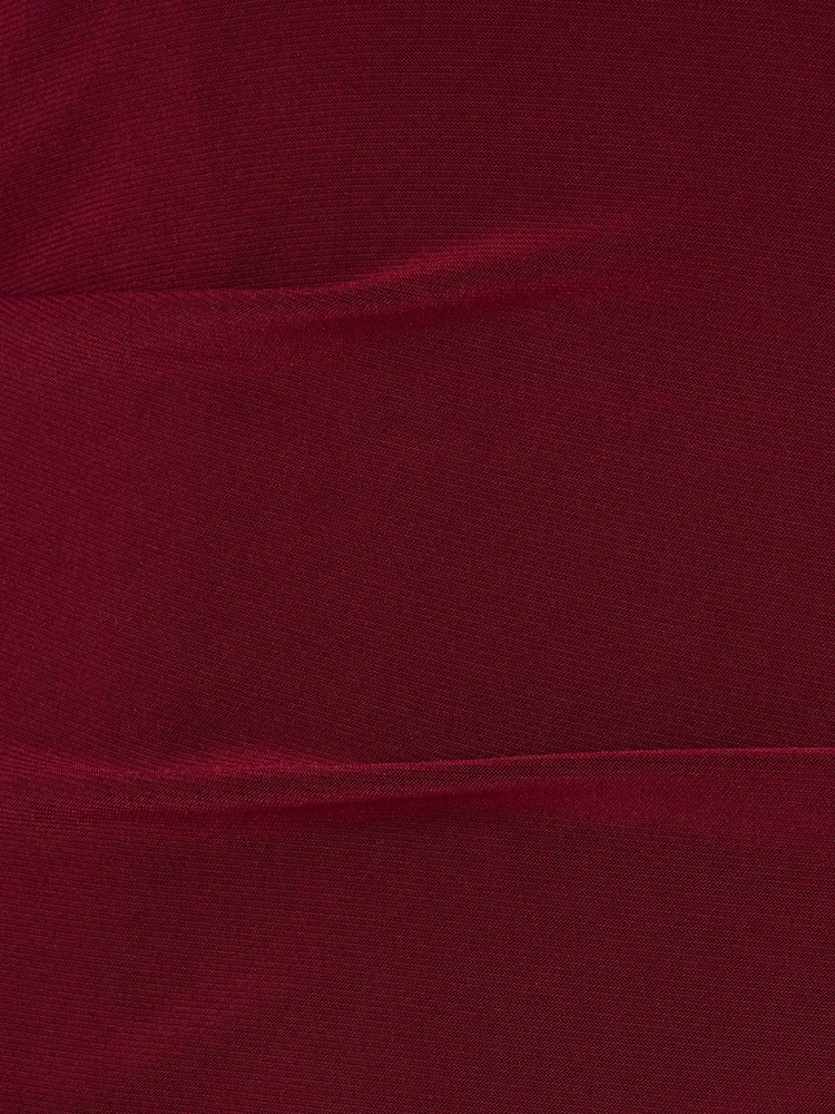 Adrianna Papell Red Jersey Tuxedo Dress - Image 7 of 7