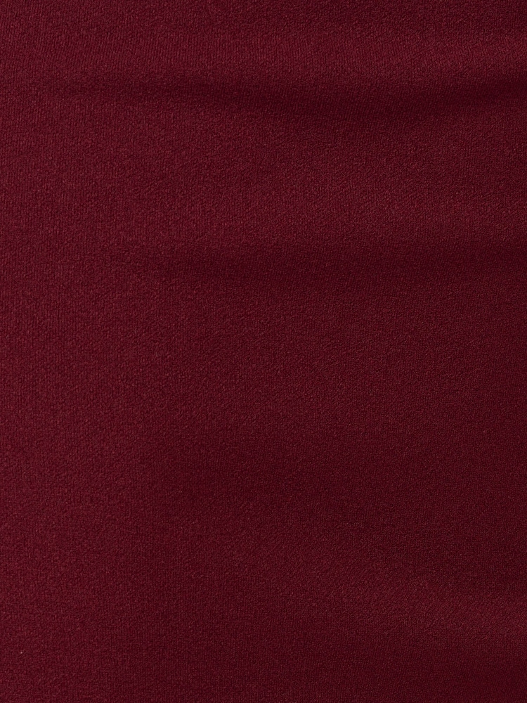 Adrianna by Adrianna Papell Red Knit Crepe Halter Gown - Image 7 of 7