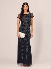 Adrianna Papell Studio Beaded Blouson G Dress - Image 3 of 7
