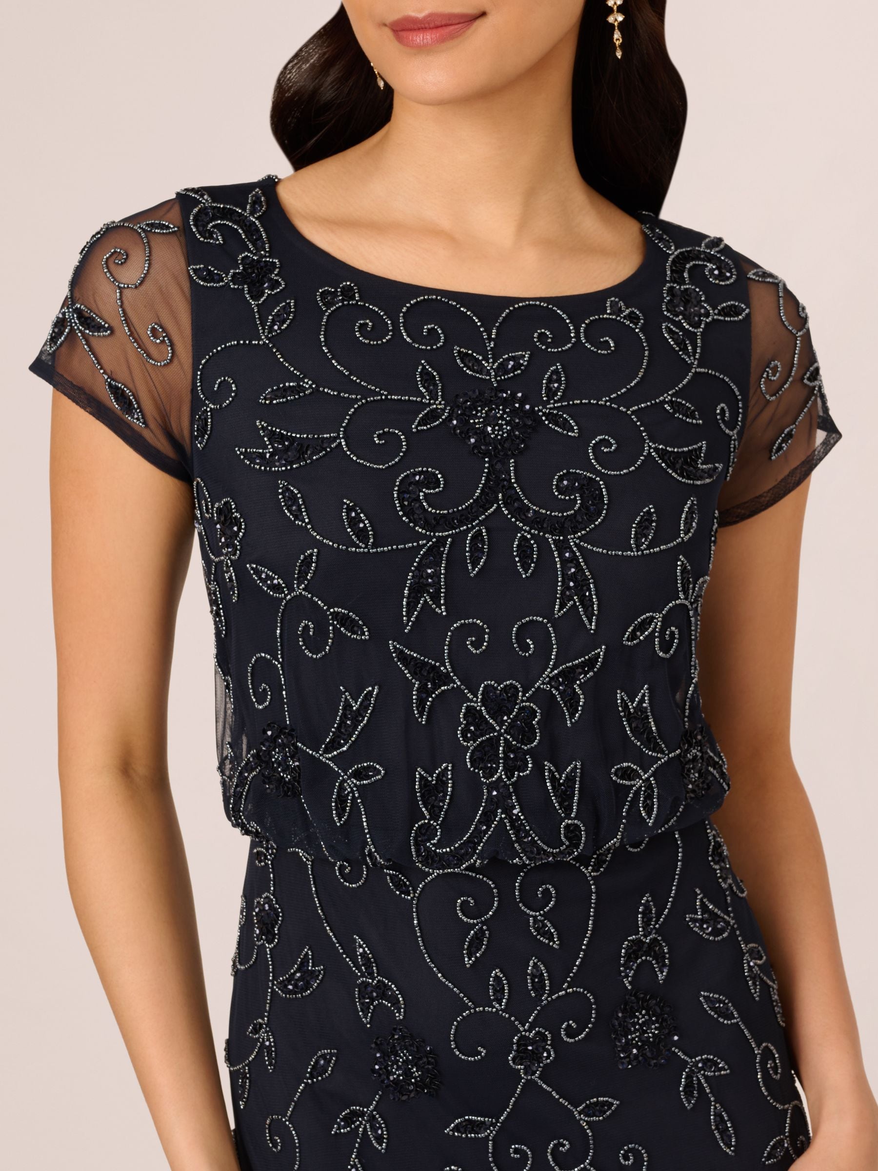 Buy Adrianna Papell Studio Beaded Blouson G Dress from Next USA