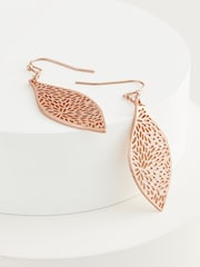 Gold Tone Cutout Earrings - Image 3 of 4