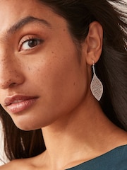 Silver Tone Cutout Earrings - Image 1 of 3