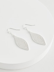 Silver Tone Cutout Earrings - Image 3 of 3