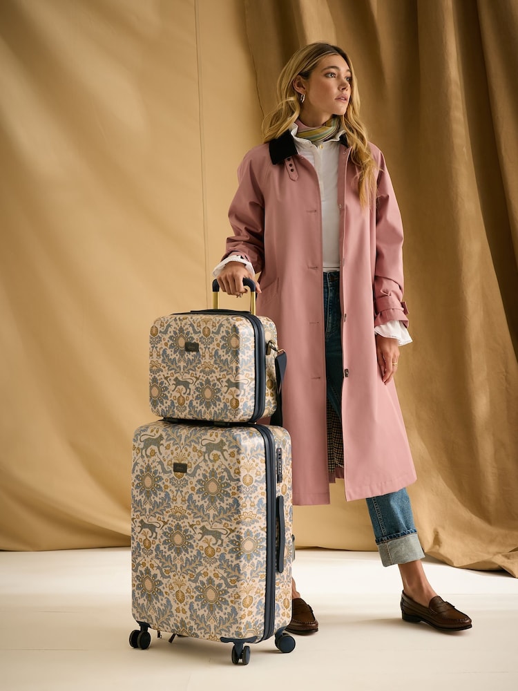 Joules Damask Print Hard Shell Vanity Case - Image 2 of 10