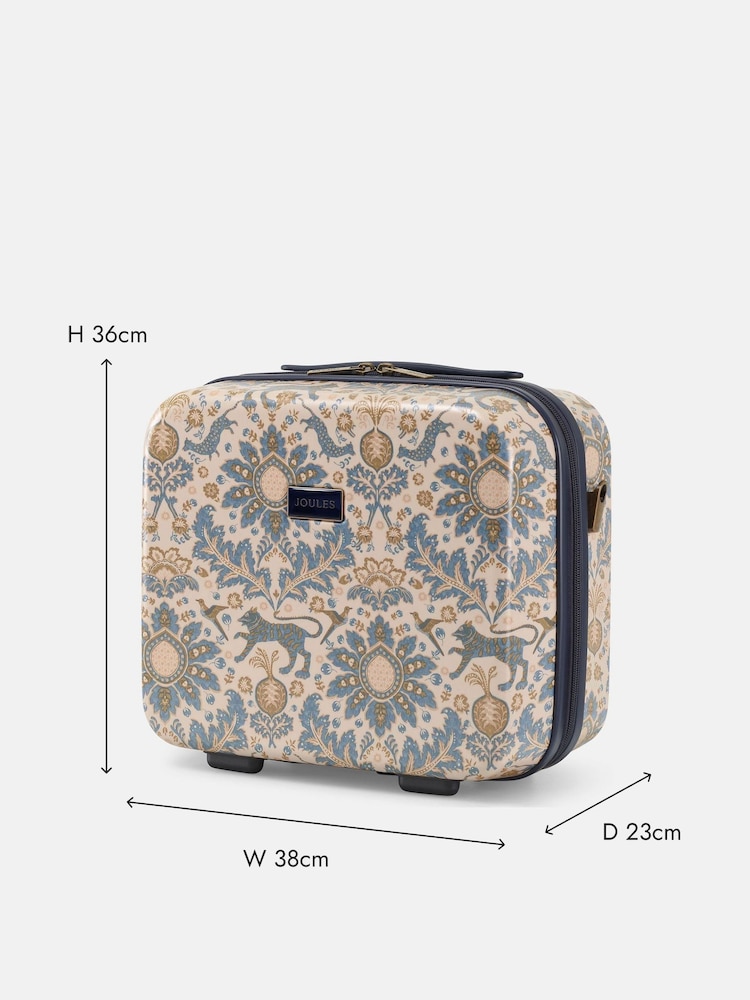 Joules Damask Print Hard Shell Vanity Case - Image 3 of 10