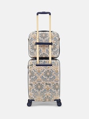 Joules Damask Print Cabin Four Wheel Hard Shell Suitcase - Image 9 of 9