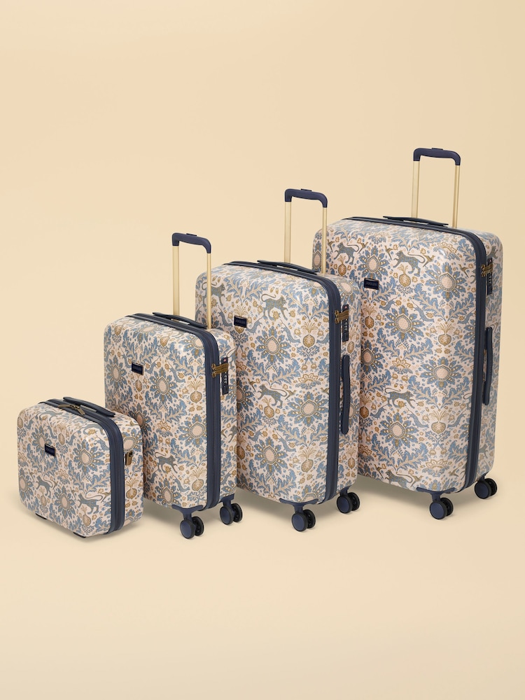 Joules Damask Print Four Wheel Hard Shell Suitcase - Image 7 of 7