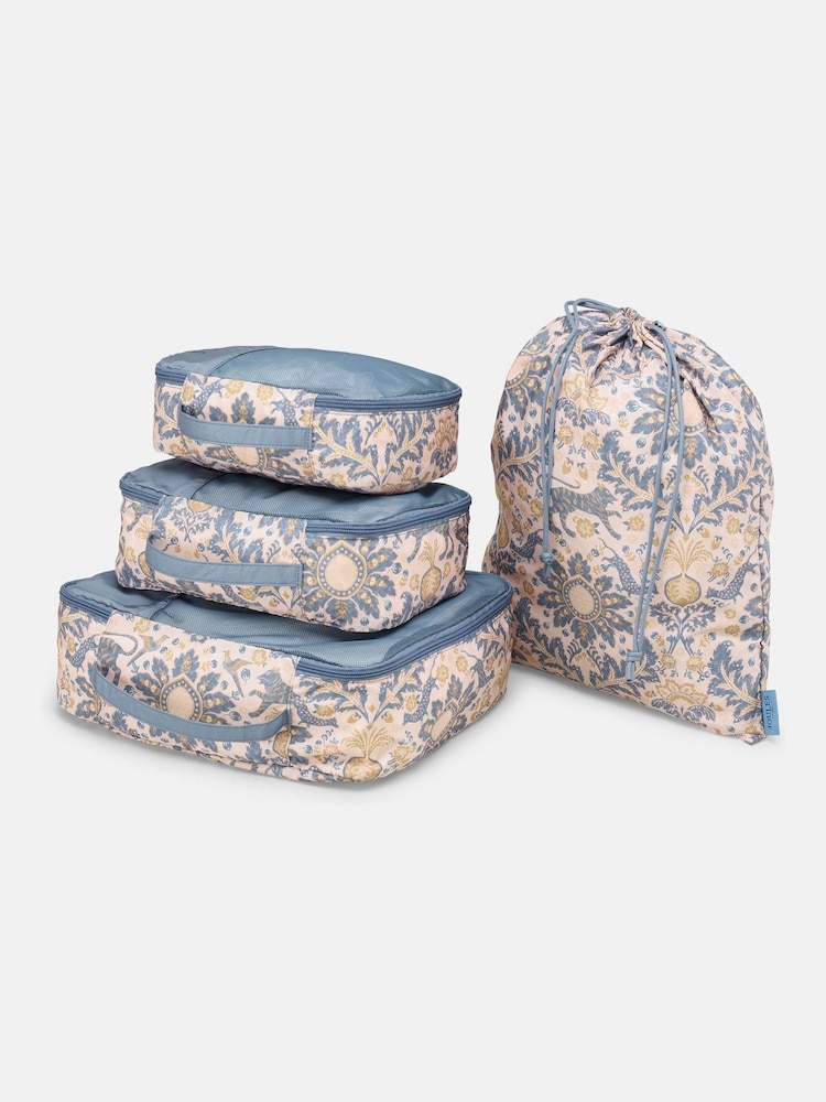 Joules Damask Print Set of Four Packing Cubes - Image 5 of 5