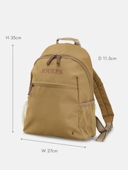 Joules Epwell Tan Brown Small Joules Travel Backpack - Image 3 of 7