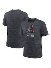 Fanatics Youth MLB Arizona Diamondbacks Large Logo Velocity Black T-Shirt - Image 1 of 3