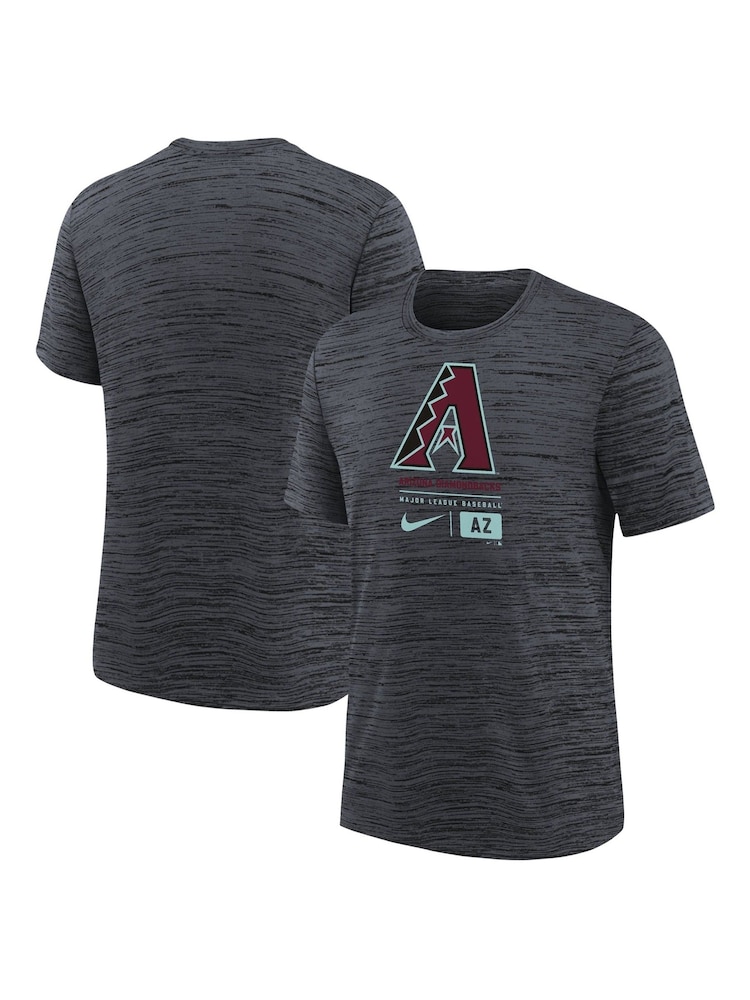 Fanatics Youth MLB Arizona Diamondbacks Large Logo Velocity Black T-Shirt - Image 1 of 3