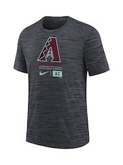 Fanatics Youth MLB Arizona Diamondbacks Large Logo Velocity Black T-Shirt - Image 3 of 3