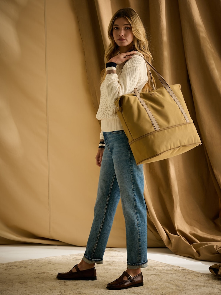 Joules Epwell Tan Brown Joules Packaway Duffle Bag - Image 10 of 10