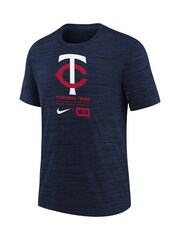 Fanatics Youth Blue MLB Minnesota Twins Large Logo Velocity T-Shirt - Image 3 of 3