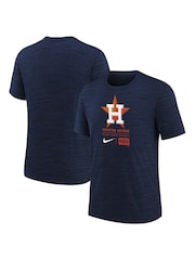 Fanatics Youth Blue MLB Houston Astros Large Logo Velocity T-Shirt - Image 1 of 3