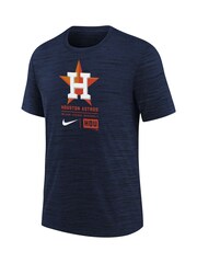 Fanatics Youth Blue MLB Houston Astros Large Logo Velocity T-Shirt - Image 2 of 3
