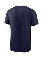 Fanatics Blue Everton Essentials Small Crest 100% Cotton T-Shirt - Image 2 of 3