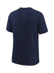 Fanatics Blue MLB Milwaukee Brewers Large Logo Velocity T-Shirt - Image 2 of 3